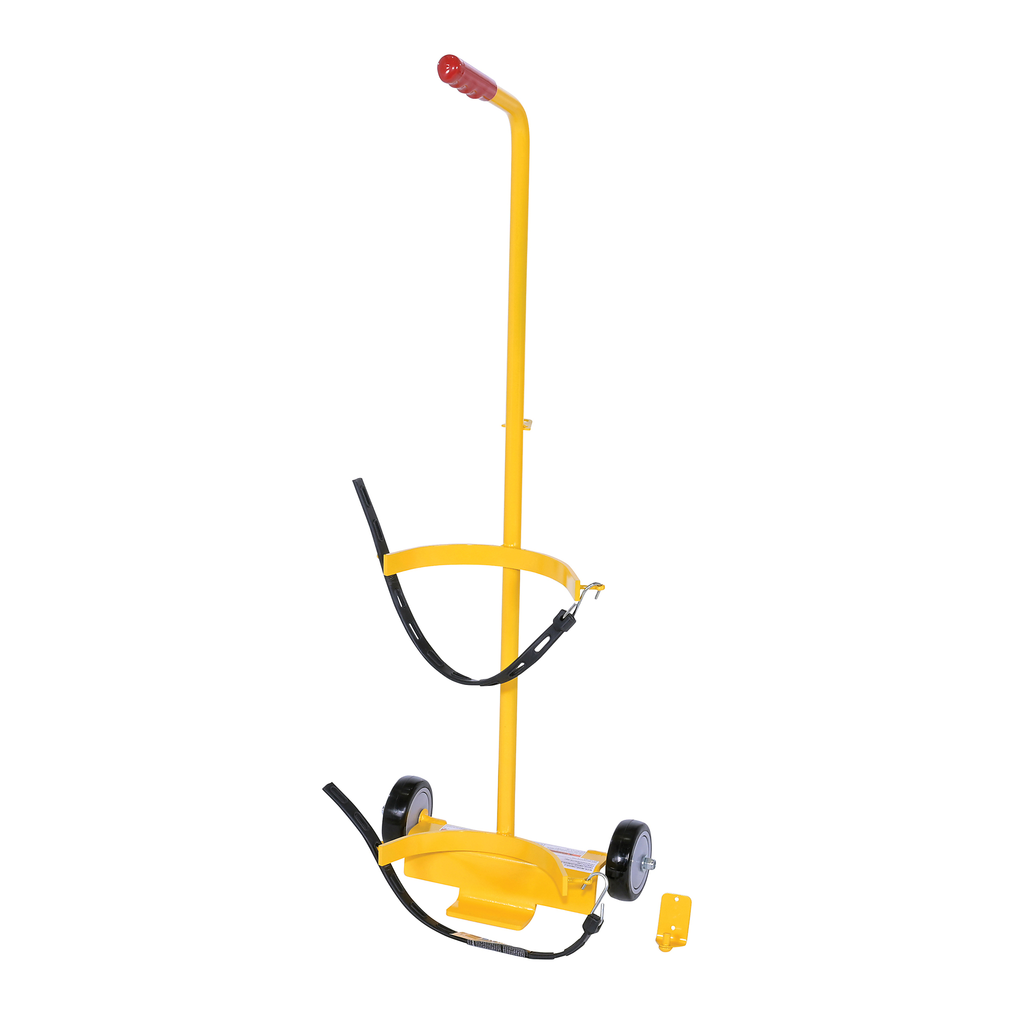 Vestil Fire Extinguisher Carrier - 100-Lb. Capacity, 41.375in. Height, Adjustable Rubber Straps, Model# FEC-1